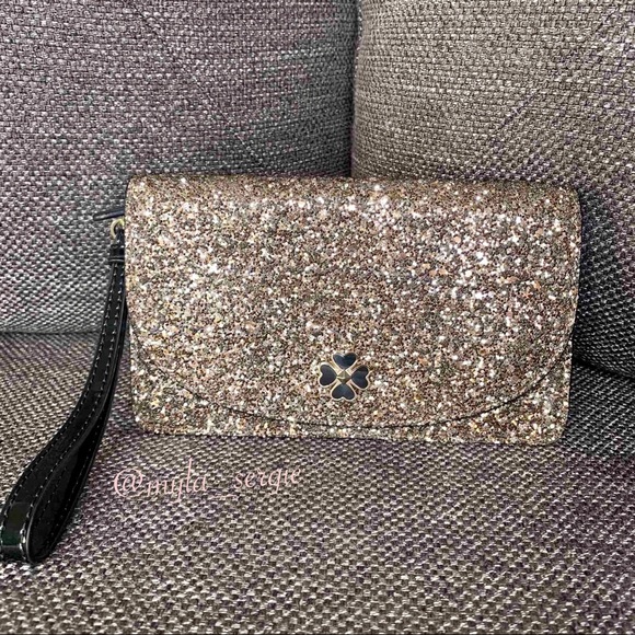 Kate Spade Sm Multifunctional Glitter Wristlet - Picture 4 of 8